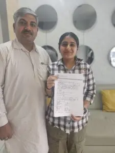 Muskan Rana — visa granted